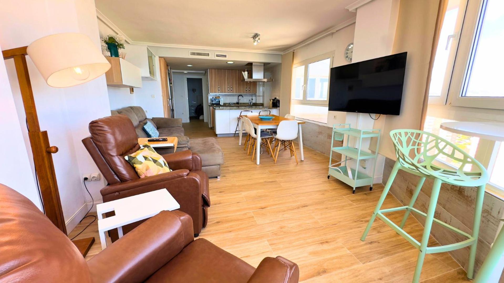 Atico A 50M Del Mar. Parking Gratis. A/C Appartement El Campello Buitenkant foto